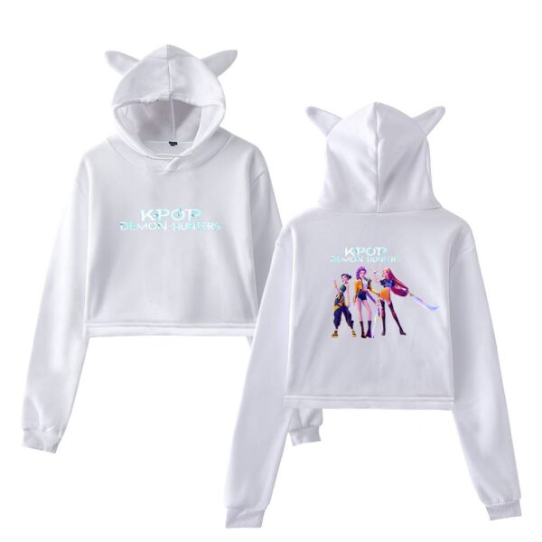Demon Hunters Cropped Hoodie #12 - Image 3